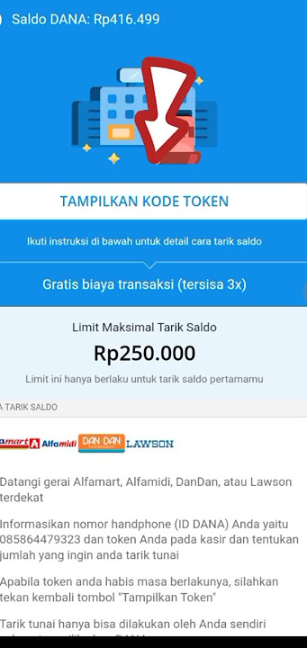 cara tarik tunai dana di Alfamart