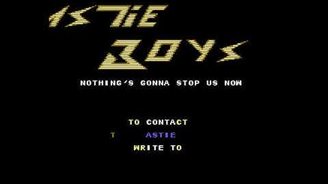 Beastie Boys Intro - Commodore 64 - C64 - Bosconian - Cracktro (PAL)