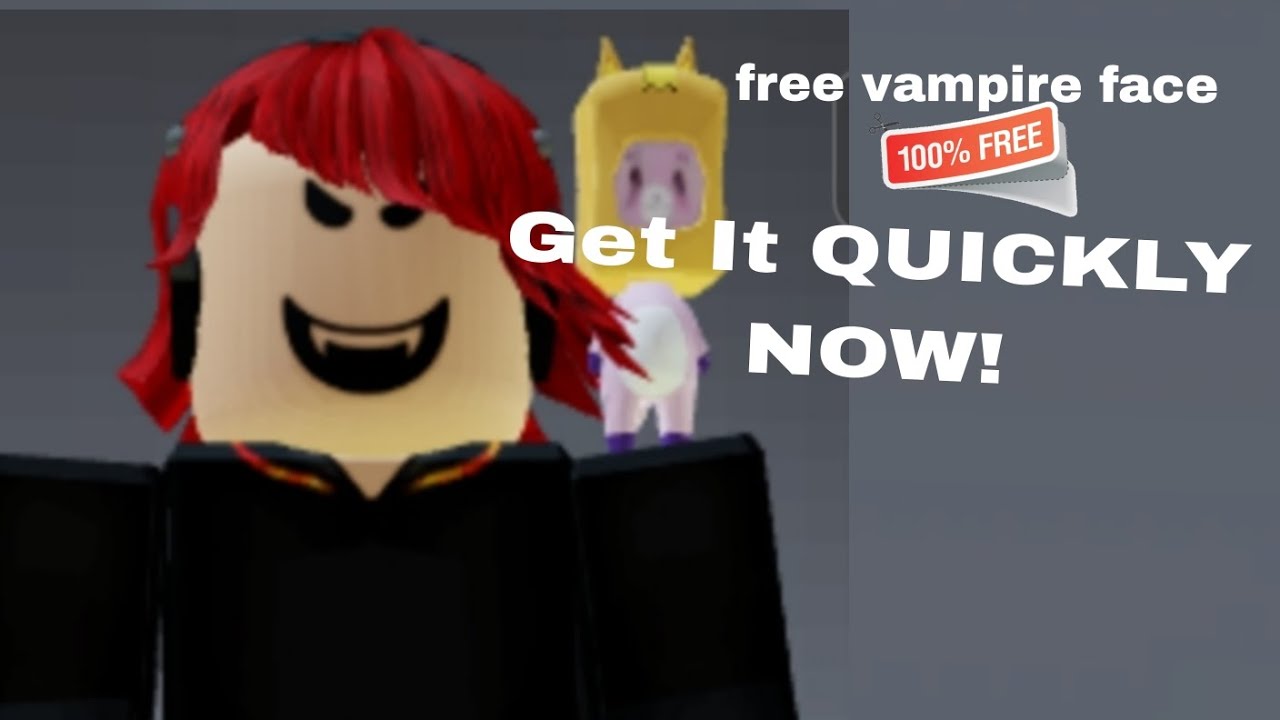 GET THE FREE NEW ROBLOX VAMPIRE FACE😱😱 (100% FREE) - YouTube