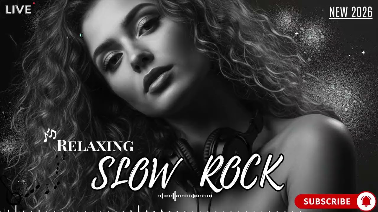 Retro Slow Rock Evenings with Gentle Guitar and Soft Emotional Atmosphere