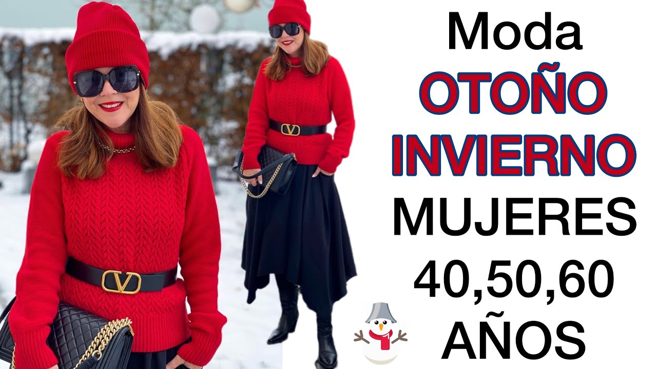 MODA INVIERNO 2022 MUJER TENDENCIAS OTOÑO INVIERNO 2022 MODA PARA SEÑORAS  DE 40-60 AÑOS - YouTube