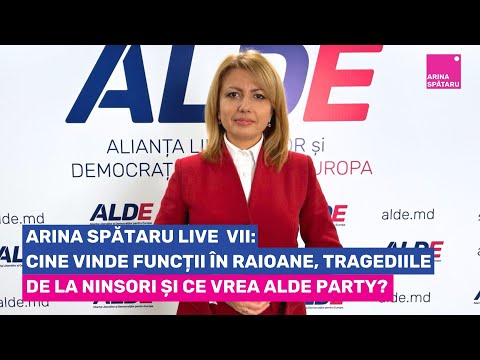 Arina Spătaru Live: cine vinde funcții în raioane, tragediile de la ninsori și ce vrea ALDE party?