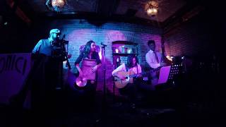 Dinah - Holy Hogbutter Jazz Band
Sorry, the battery ran out on the GoPro at the end, but we caught most of it!
Dinah (1925, Akst, Lewis, Young)
Swingtronic at Pour Vous, 2018.03.21
Trad and Gypsy jazz meet in the Holy Hogbutter Jazz Band! Featuring Jessy (vocals, washboard) & Mario (clarinet) of Holy Crow Jazz Band, Luca (guitar) of Hedgehog Swing, and Conrad (bass) of the Big Butter Jazz Band. Dinah - Holy Hogbutter Jazz Band