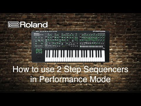 Roland System-8 - How to use 2 Step Sequences in Performance Mode