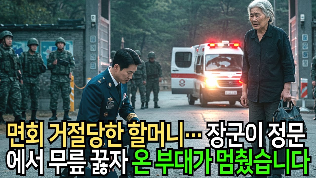 정문에서 면회 거절당한 할머니… 3성 장군이 무릎 꿇었습니다