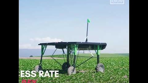 This solar-powered robot pulls weeds all by itself