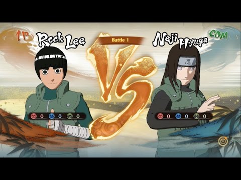 Rock Lee Bát Môn Độn Giáp Đấu Neji Byakugan - Naruto Song Đấu