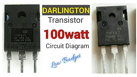 TIP 142 & TIP 147 Darlington Pair 100 Watt Schematic Diagram - New Generation123