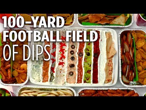 how-to-make-a-100-yard-football-field-of-dips-|-game-day-recipes-|-allrecipes.com