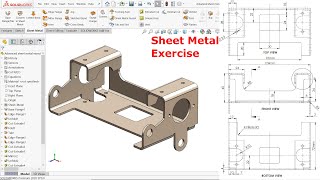 Advanced Sheet metal Exercise in SolidWorks