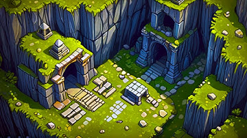 Blender with Stable Diffusion XL Tutorial - Cave and ruins game art