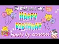 Happy Birthday Nails By Cammi | Glitter Girlz Collab