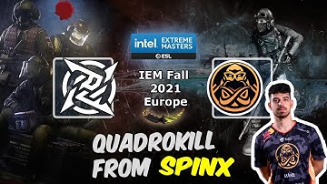 QuadroKill from Spinx on Overpass, NIP vs ENCE, IEM Fall 2021 Europe