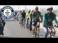 Longest line of moving bicycles- Guinness World Records