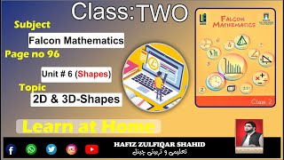 Grade 2 |E| Falcon Mathematics | Unit 6 2d and 3d shapes