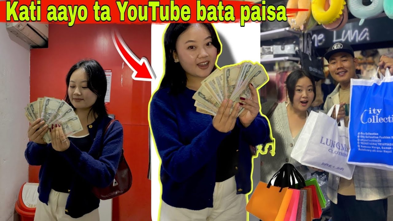 YouTube KO paisale Manish lai yati dhrai  shopping k ko lagi  ta🛍️