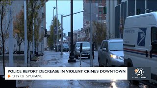 Police report decrease in violent crime downtown