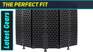 Best Three-Door Microphone Isolation Shield: Studio Sound Absorbing Foam Reflector