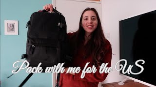 Pack with me for the US