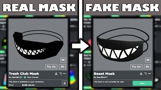 Someone copied my mask and it got accepted as a ugc? (ROBLOX)