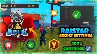 raistar secret headshot setting |raistar free fire setting |Free fire  headshot sensitivity tamil