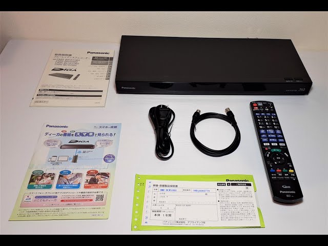 リモコン付属。HDDを新品へ交換！Panasonic DMR-BCW1060 リモコン付属。HDDを新品へ交換！Panasonic DMR-BCW1060