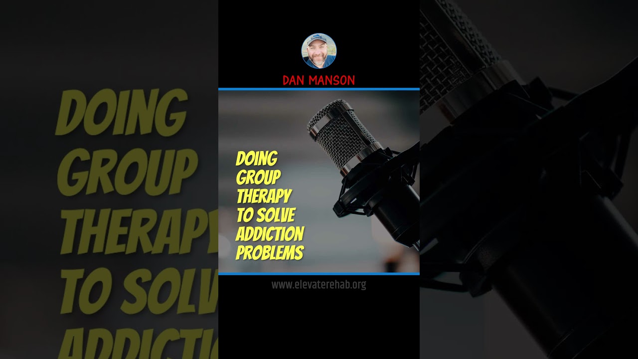 Doing group therapy to solve addiction problems