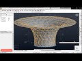 Complex  dome steel structure modeling in robot structural analysis