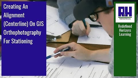 Creating An Alignment (Centerline) On GIS Orthophotography For Stationing In Carlson Survey