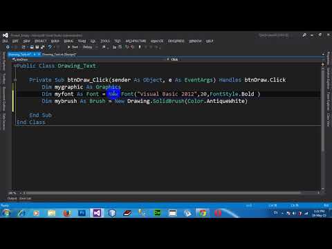 Managing Graphics  Drawing Text in VB NET 2012