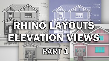 Create Elevations in Rhino Layouts - 1 of 3