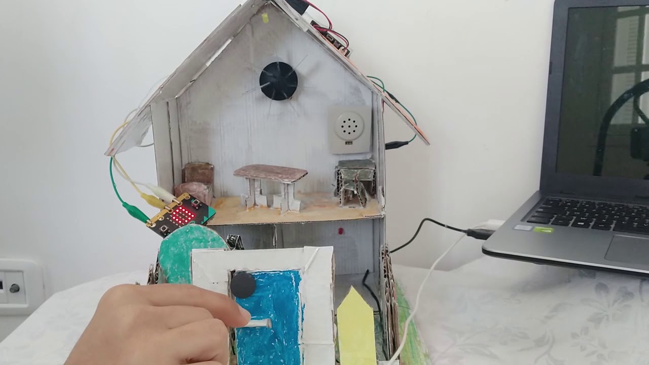 My smart home (Microbit+Kodular) - YouTube