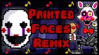 Video thumbnail of ""Painted Faces"♪ Five Nights At Freddy's REMIX (Trickywi & Rezyon) LYRIC VIDEO"