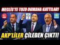 CHP - HDP ve İYİ Parti milletvekilleri Meclis'te tozu dumana kattılar! AKP'liler çileden çıktı!