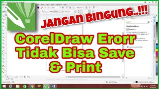 Cara Mengatasi CorelDraw Tidak Bisa Save Dan Print / Trail @qolbytutorial313