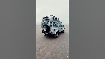 POV you stop by the ocean in Denmark #shorts #landrover #landroverdefender #defender110 #td5