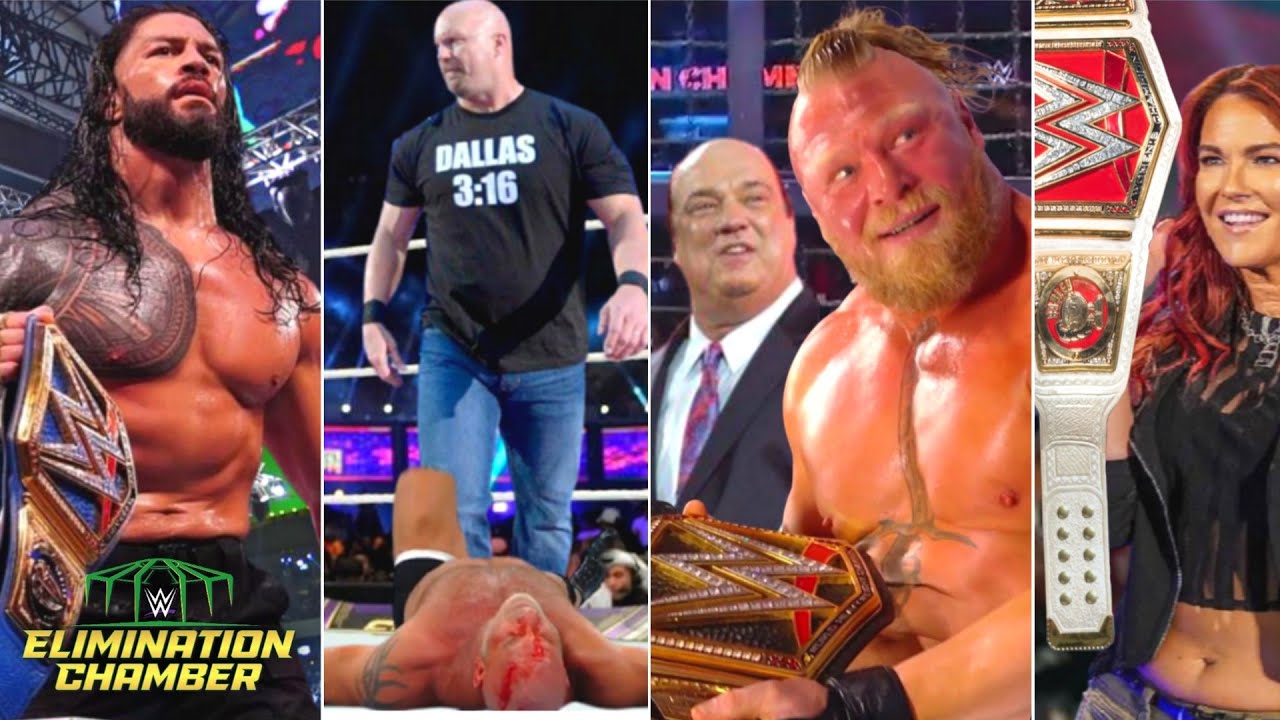 WWE Elimination Chamber Winners Highlights ! Roman Wins..Brock Champion, Stone Cold Vs Goldberg Soon