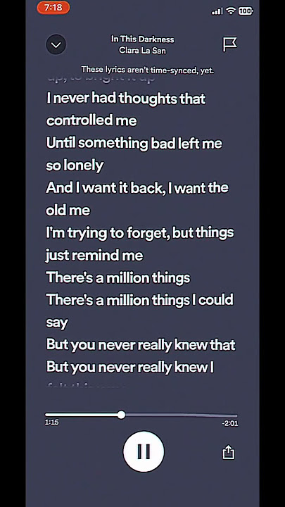 In this darkness ~ Clara La San #music #claralasan #inthisdarkness #viral #speduptiktok #spedupfast