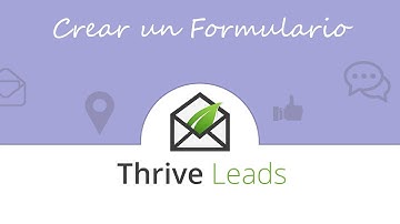 Cómo Crear Un Formulario con Thrive Leads [Lightbox]