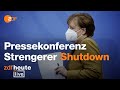 Pressekonferenz: Strengerer Shutdown? | ZDFheute