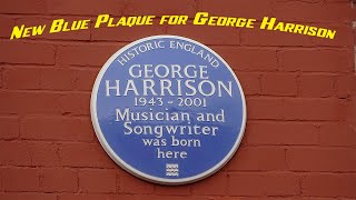 New Blue Plaque for George Harrison at his childhood home, 12 Arnold Grove.