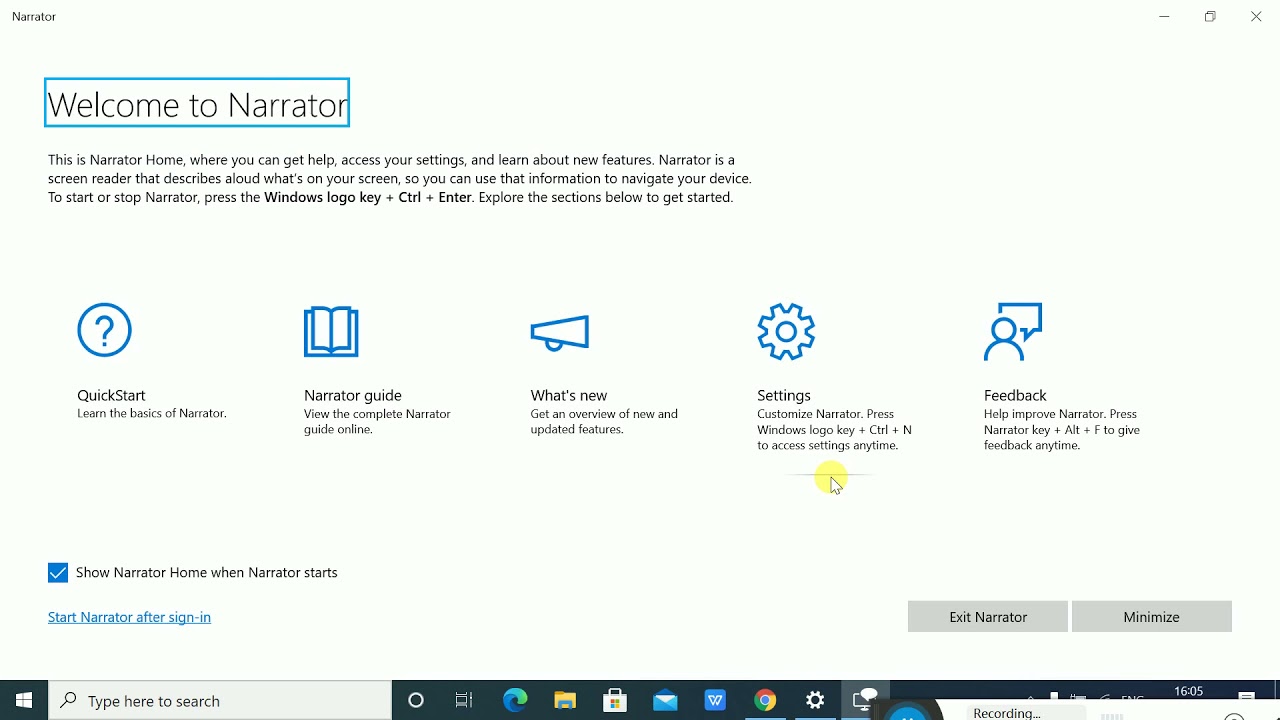 Using Screen reader on Windows 10 for Web Accessibility Testing.