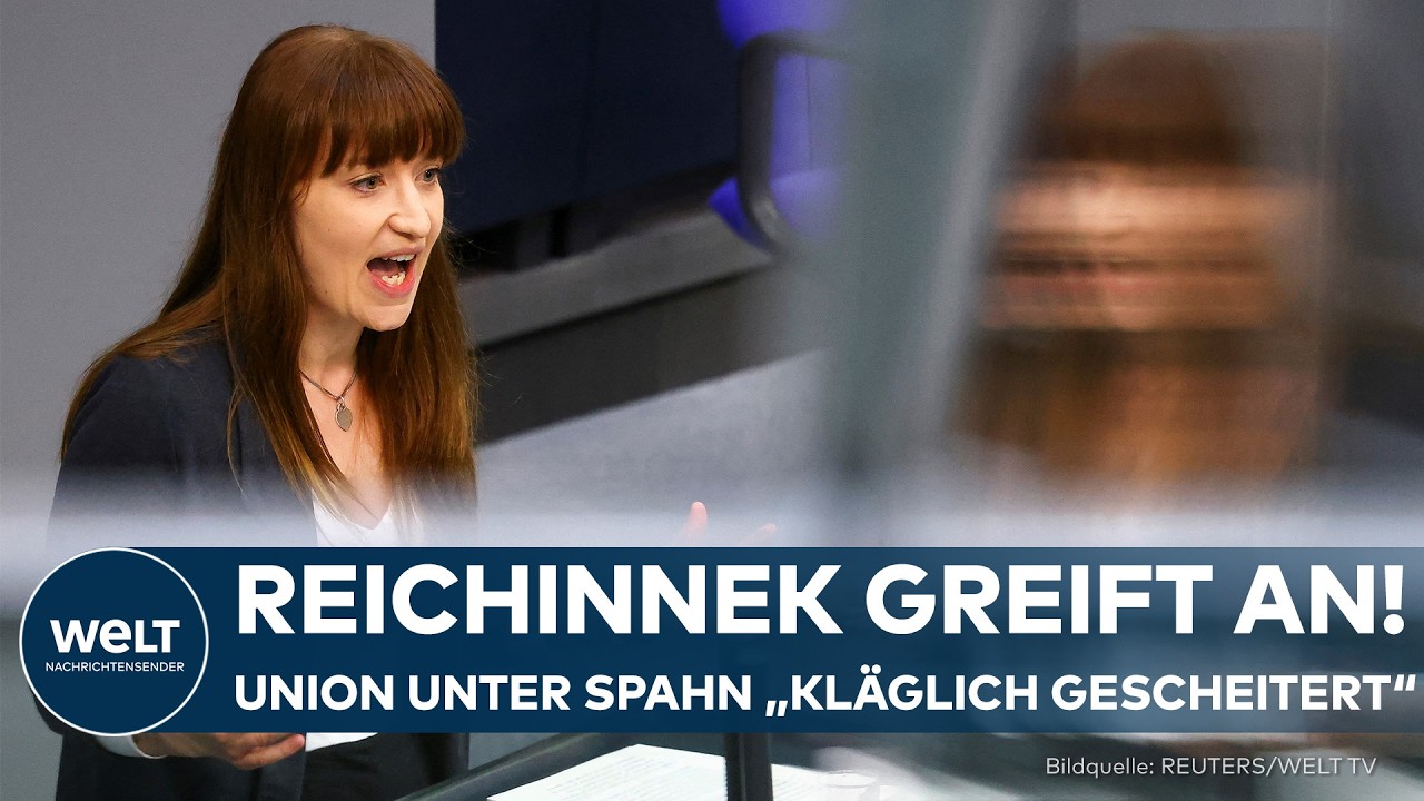 RICHTERWAHL: Linke-Politikerin Heidi Reichinnek macht Union für Chaos im Bundestag verantwortlich