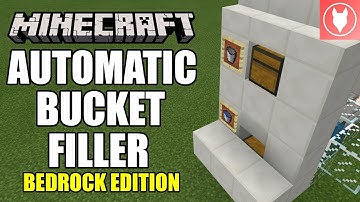 Minecraft Bedrock - Automatic Bucket Filler Tutorial ( Xbox / MCPE / Windows 10 / Switch )