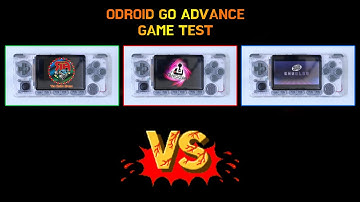 오드로이드 고 어드밴스 게임기 OS 게임 구동 비교 테스트 / Odroid Go Advance OS Game Comparison Test