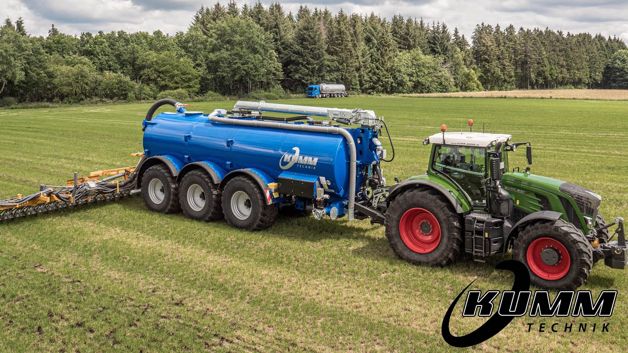 KUMM Technik KTR / KTX Tandem-Ausbringfass | FENDT 1050 | Lohnunternehmen Groschmidt