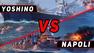 STREAM! NAPOLI VS YOSHINO! КТО ОКАЖЕТСЯ СИЛЬНЕЕ? WORLD OF WARSHIPS 1440P DROPS ON