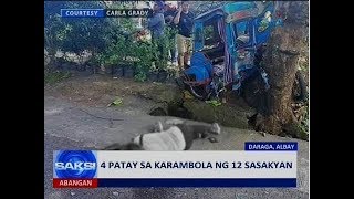 Saksi: 4 patay sa karambola ng 12 sasakyan
