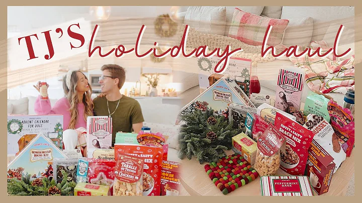 TRADER JOE'S HOLIDAY HAUL | taste testing all the Christmas goodies! 🎄✨