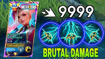IXIA BEST HIGH DAMAGE HACK BUILD 2025!!🔥THIS BUILD IS LITERALLY 100% BROKEN!(Please Try)